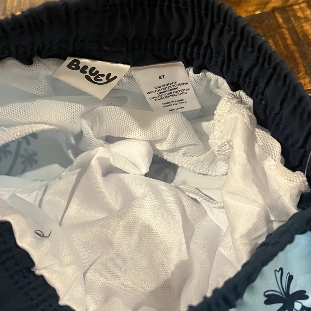 Bluey Swim Shorts - Light Blue size 4t